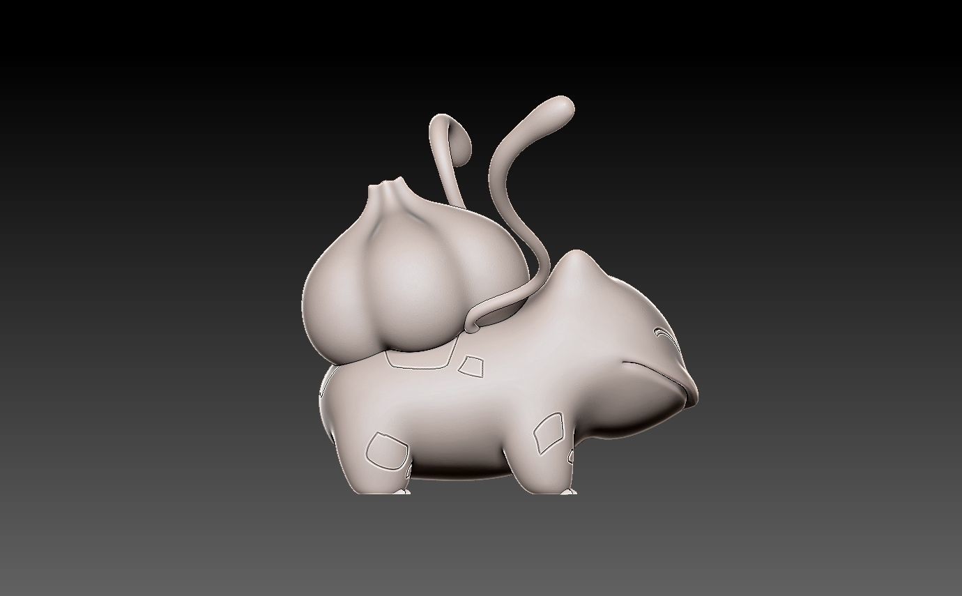 Pokemon bulbasaur 3D print model_10