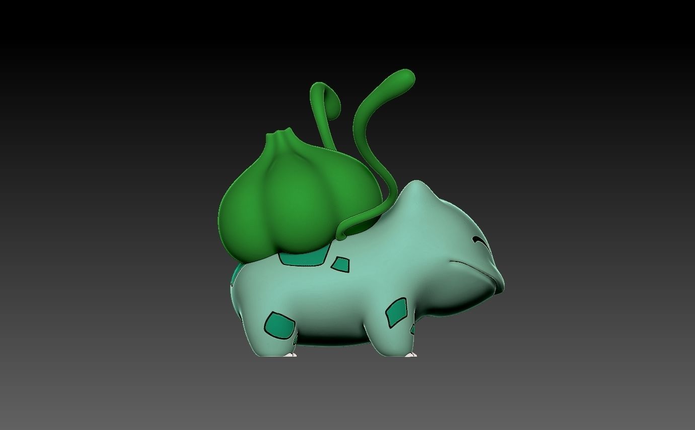 Pokemon bulbasaur 3D print model_9