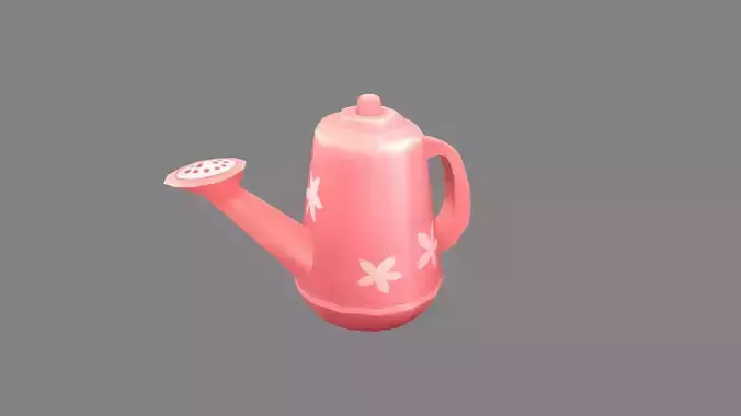 Cartoon pink watering pot