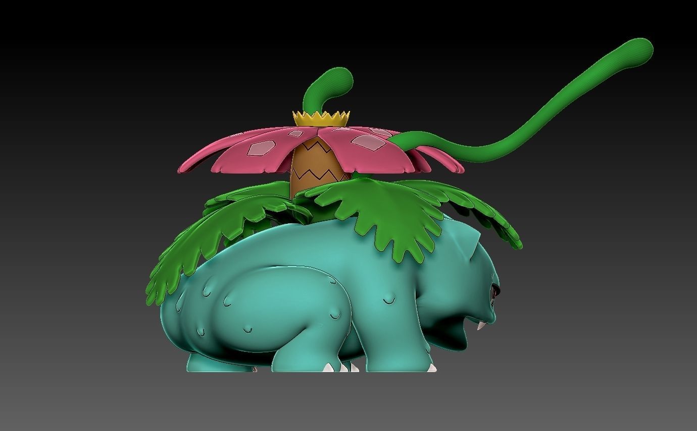 Pokemon bulbasaur evolution pack 3D print model_18