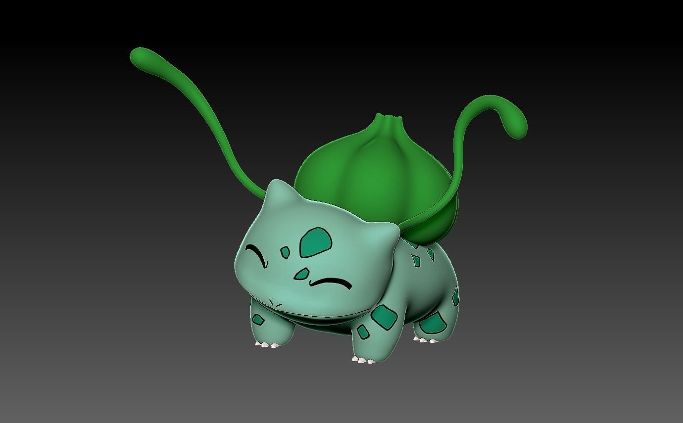 Pokemon bulbasaur evolution pack 3D print model_10