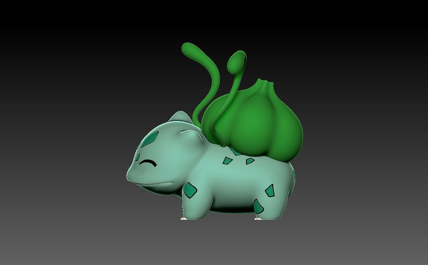 Pokemon bulbasaur evolution pack 3D print model_16