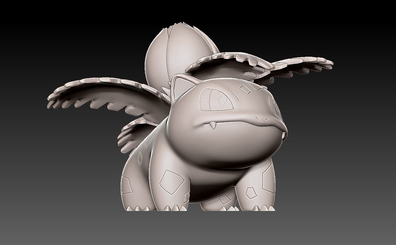 Pokemon bulbasaur evolution pack 3D print model_8