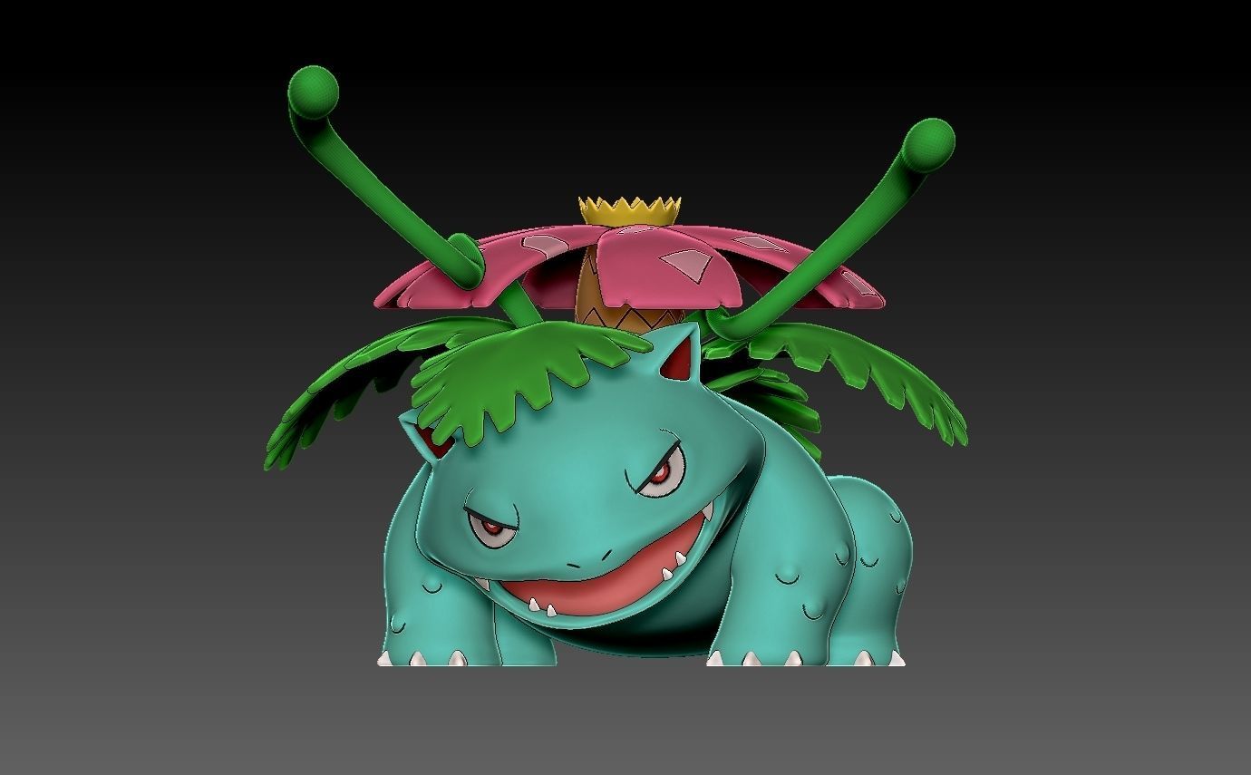 Pokemon bulbasaur evolution pack 3D print model_6