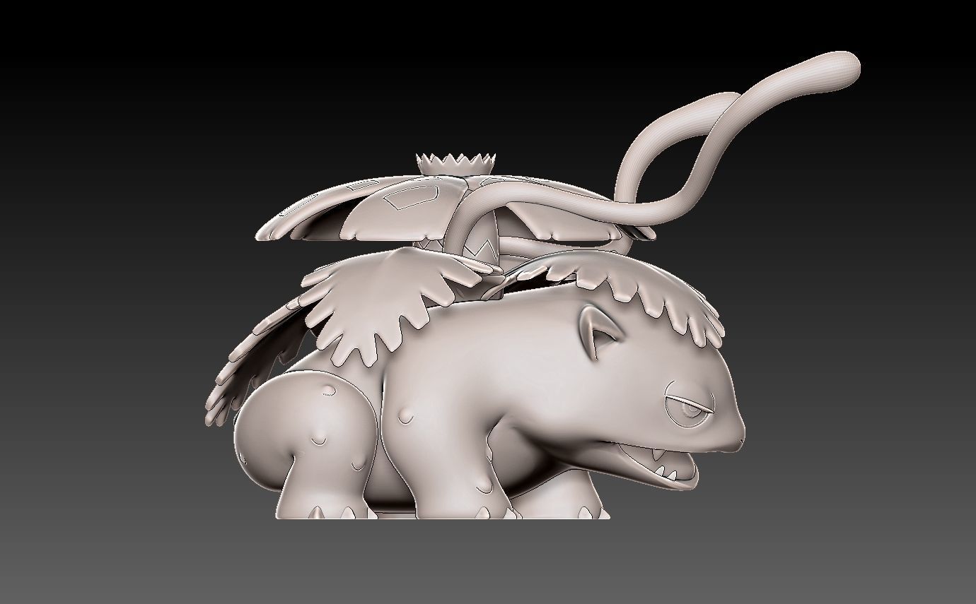 Pokemon bulbasaur evolution pack 3D print model_15