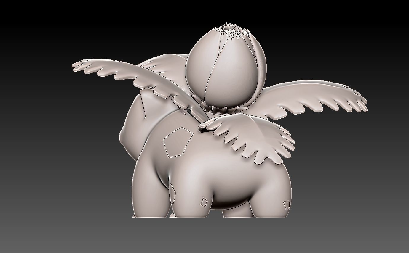 Pokemon bulbasaur evolution pack 3D print model_20