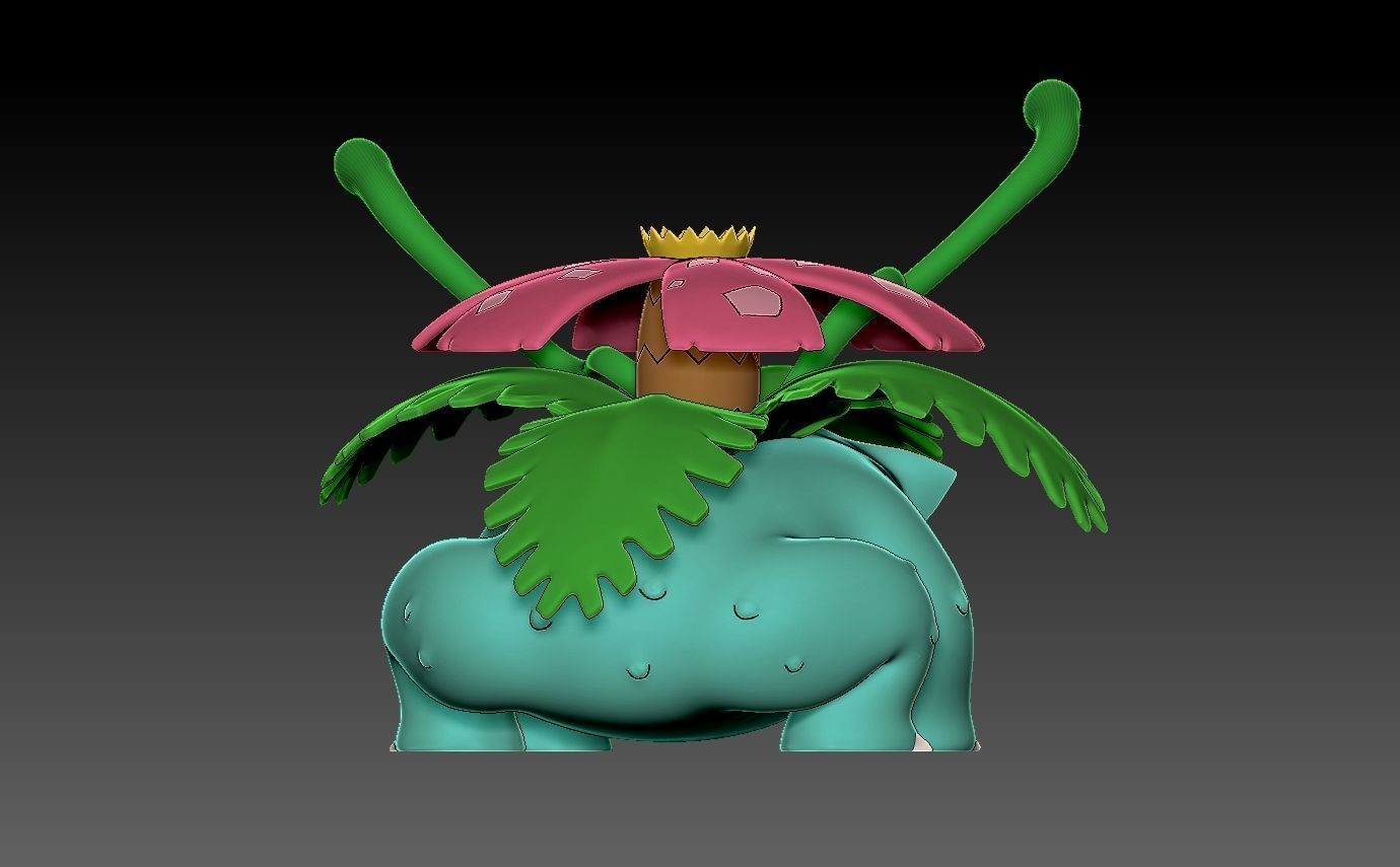 Pokemon bulbasaur evolution pack 3D print model_22