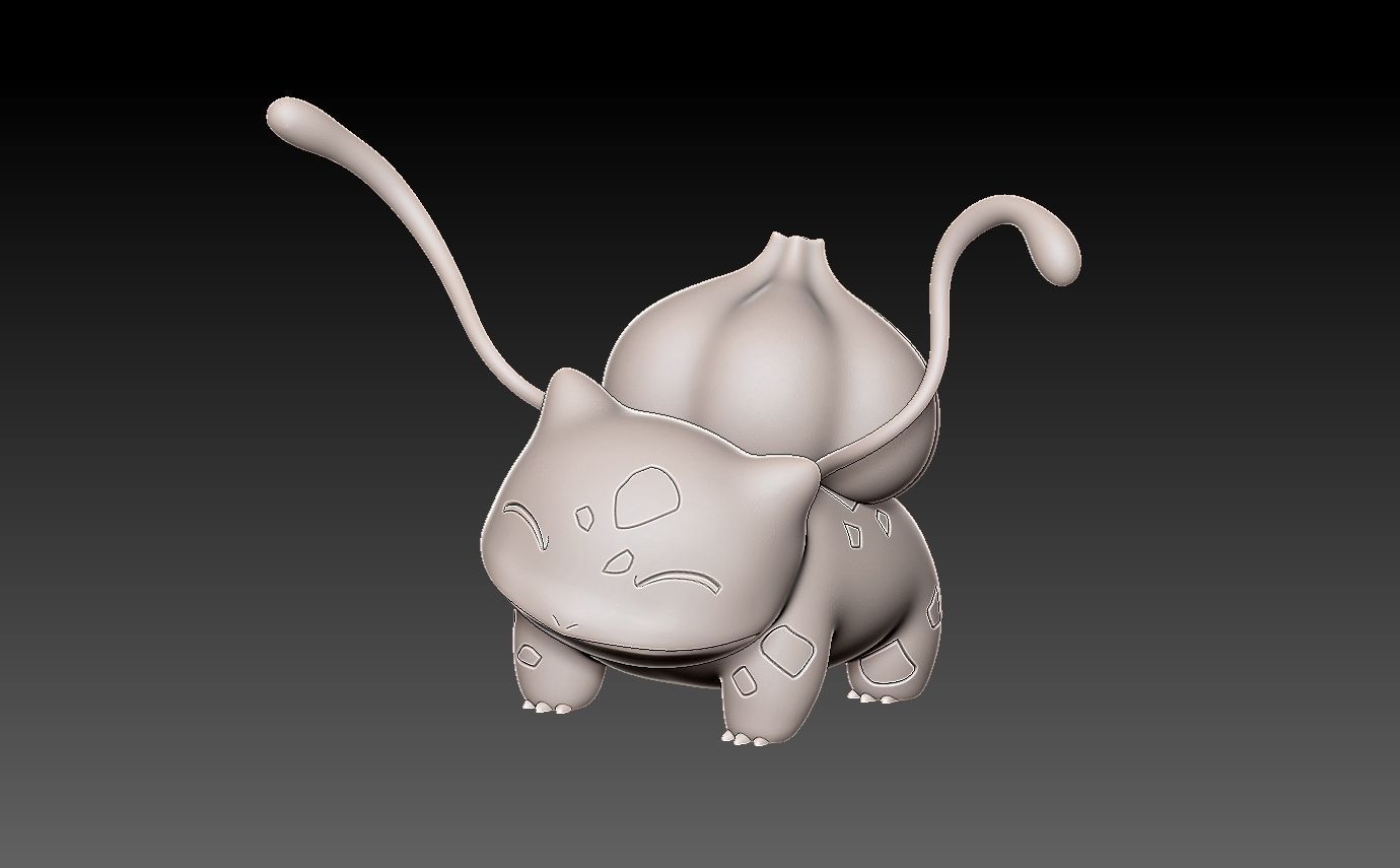Pokemon bulbasaur evolution pack 3D print model_13