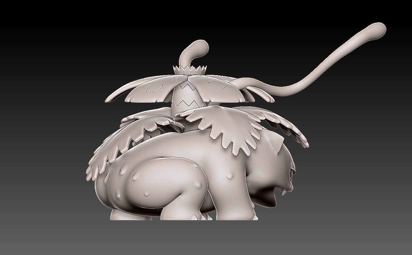 Pokemon bulbasaur evolution pack 3D print model_21