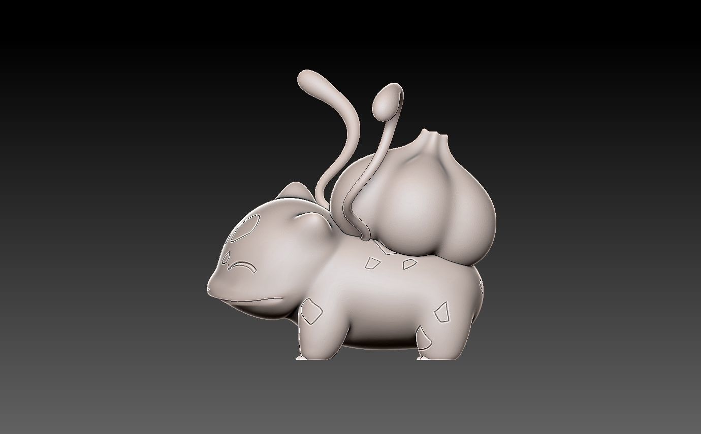 Pokemon bulbasaur evolution pack 3D print model_19