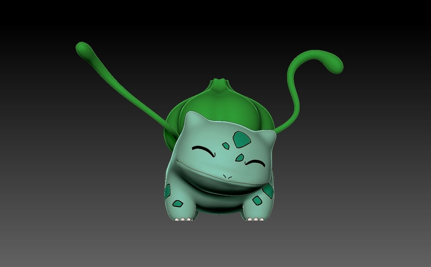 Pokemon bulbasaur evolution pack 3D print model_4