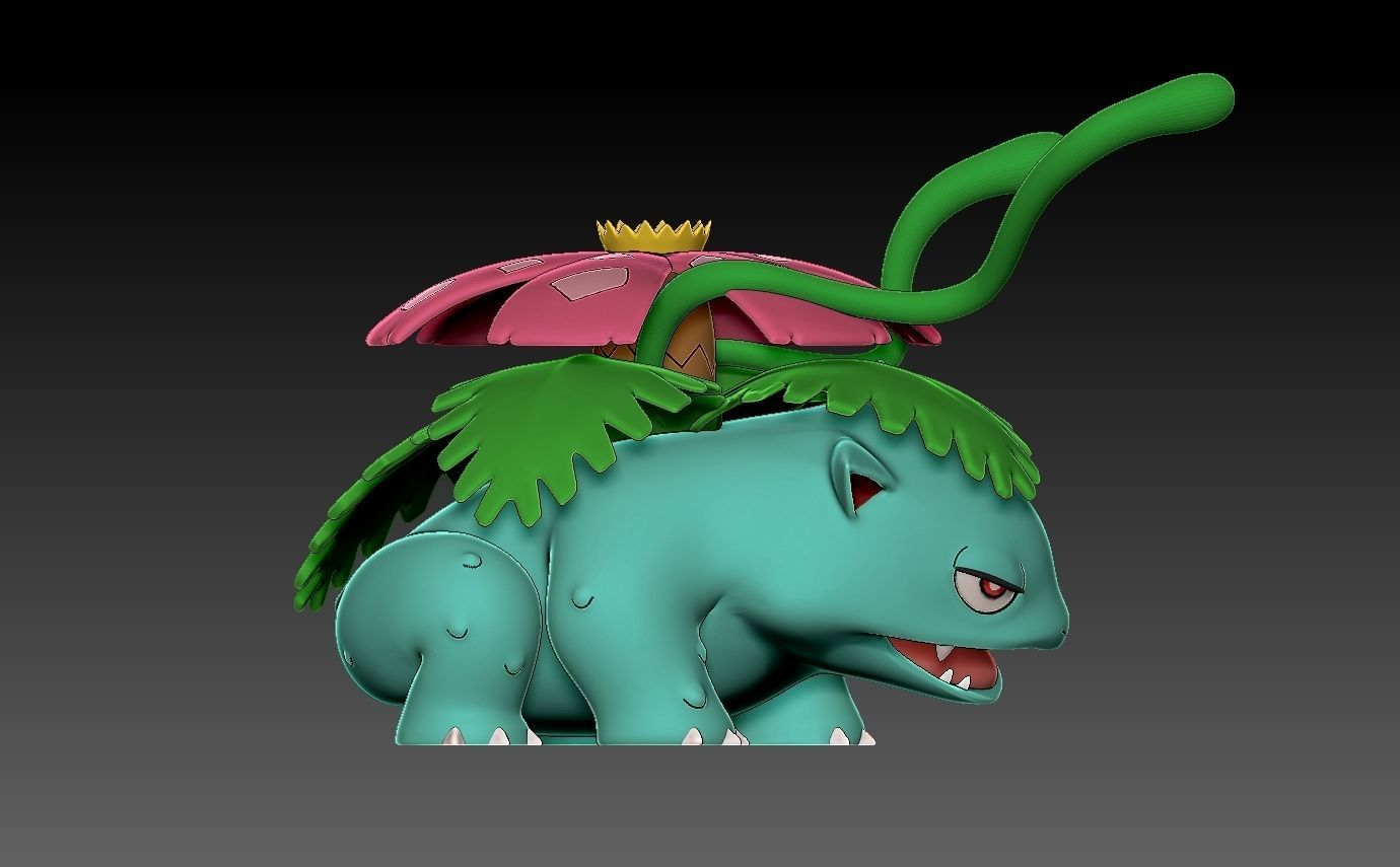 Pokemon bulbasaur evolution pack 3D print model_12