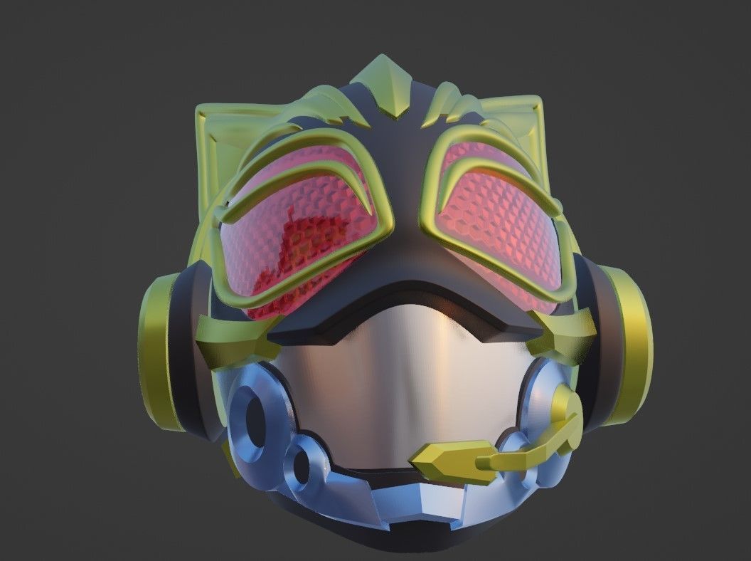 Kamen rider Nago cosplay helmet 3D printable STL file 3D print model_5