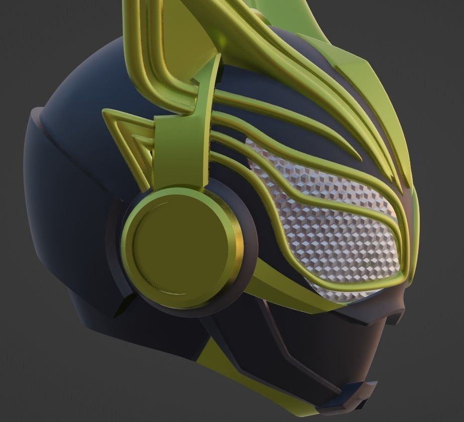 Kamen rider Nago cosplay helmet 3D printable STL file 3D print model_14