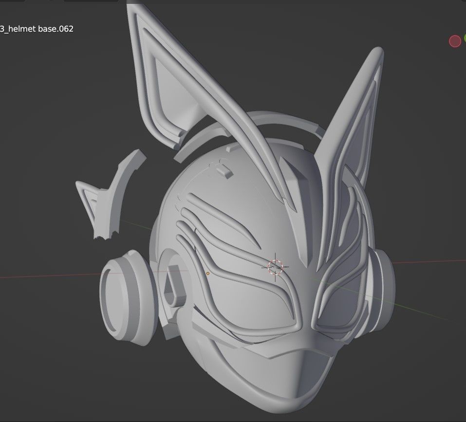 Kamen rider Nago cosplay helmet 3D printable STL file 3D print model_21