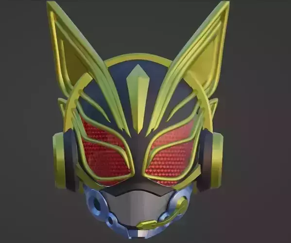 Kamen rider Nago cosplay helmet 3D printable STL file 3D print model