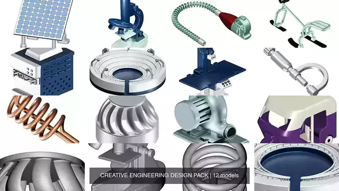 CREATIVE ENGINEERING DESIGN PACK 3D Model Collection