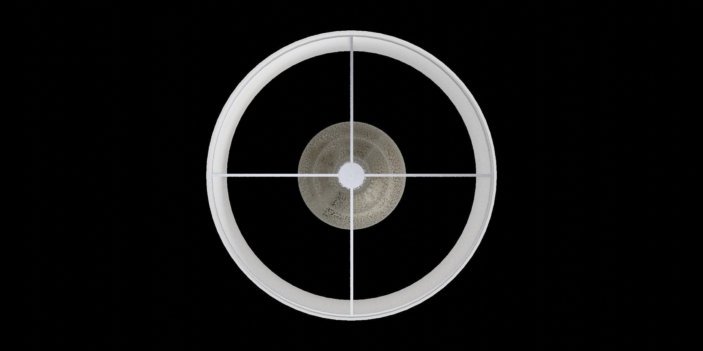 Glass Petite Table Lamp With Satin Nickel Accents Low-poly 3D model_3