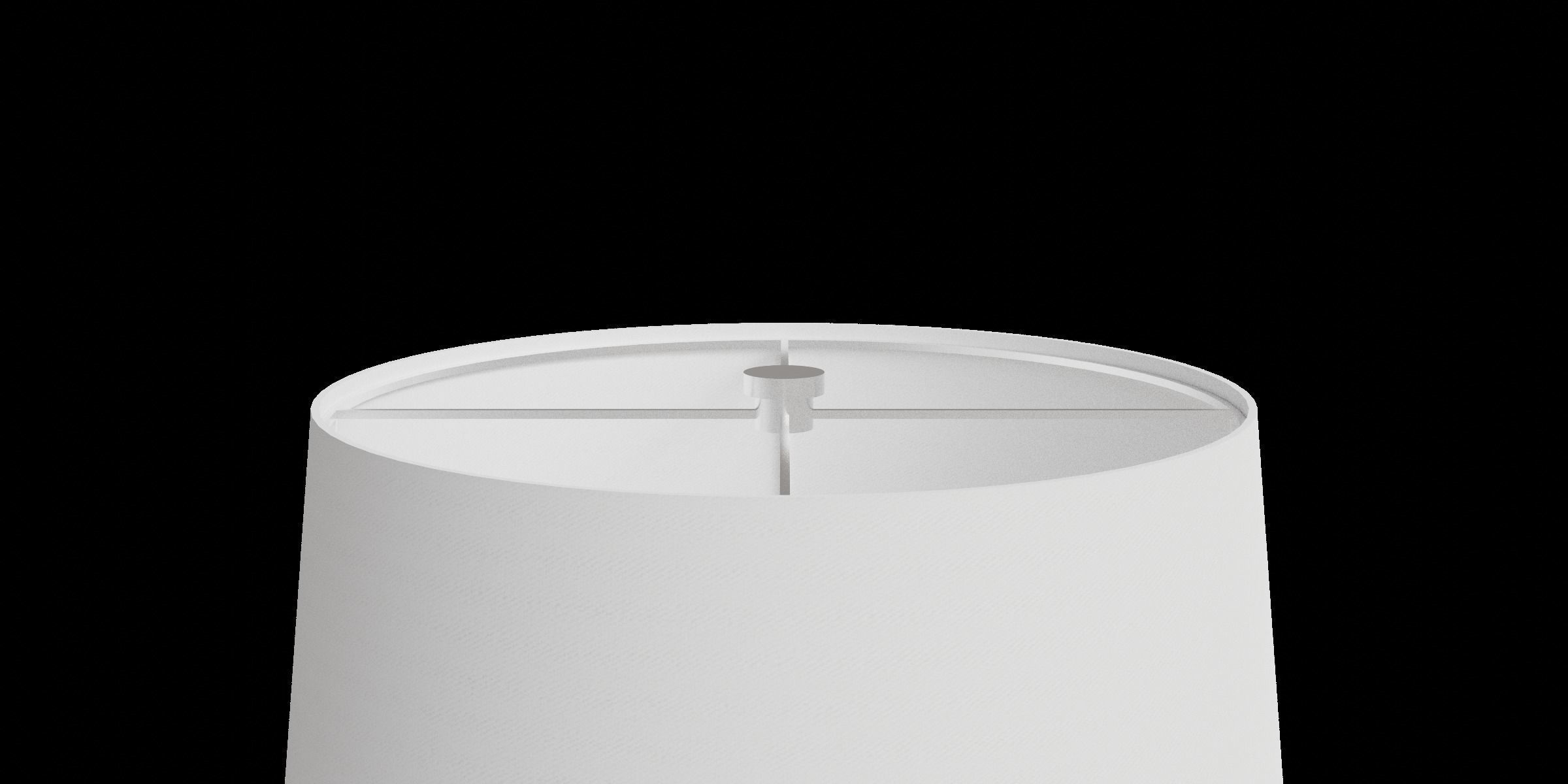 Glass Petite Table Lamp With Satin Nickel Accents Low-poly 3D model_5