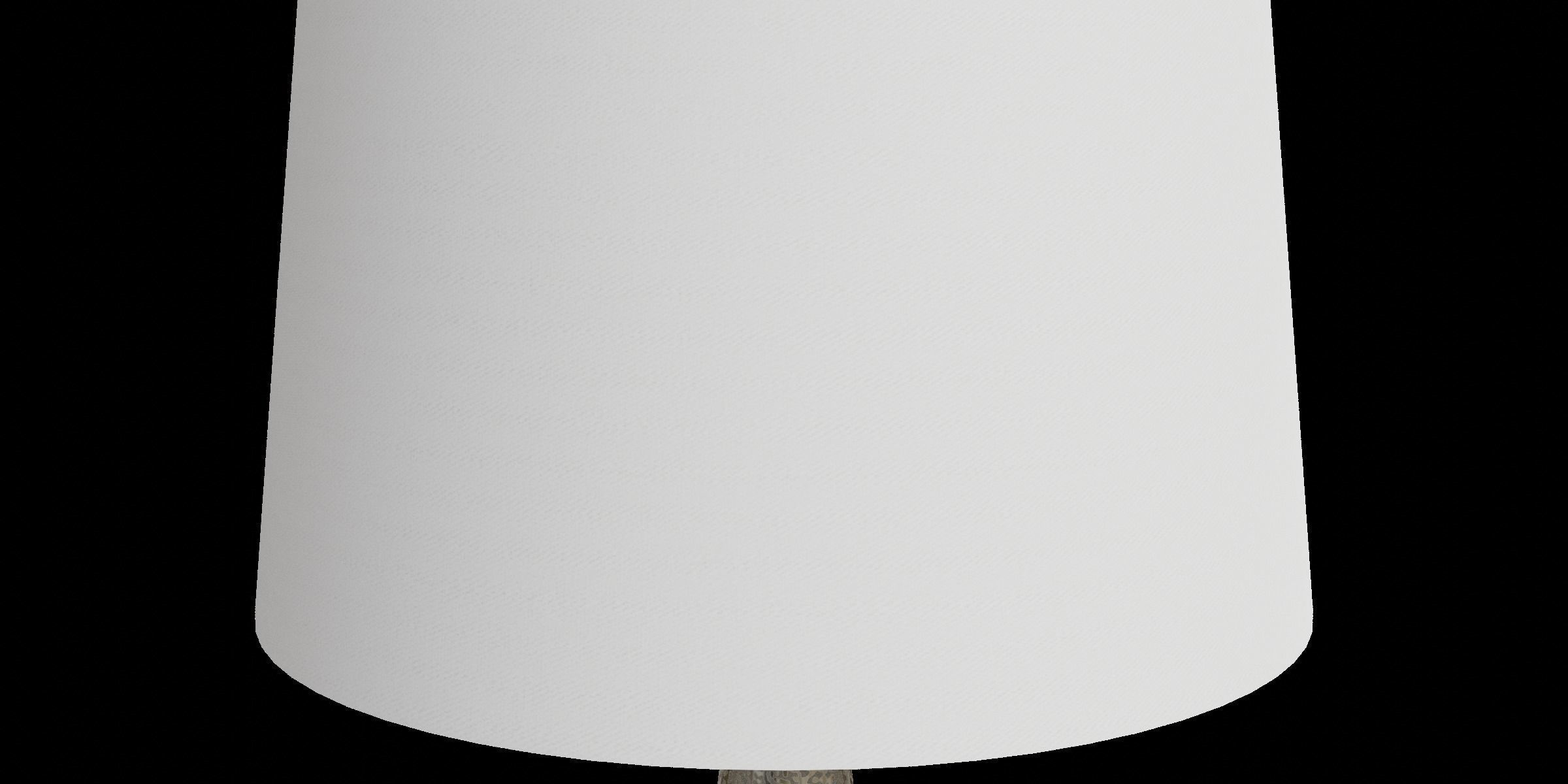 Glass Petite Table Lamp With Satin Nickel Accents Low-poly 3D model_6