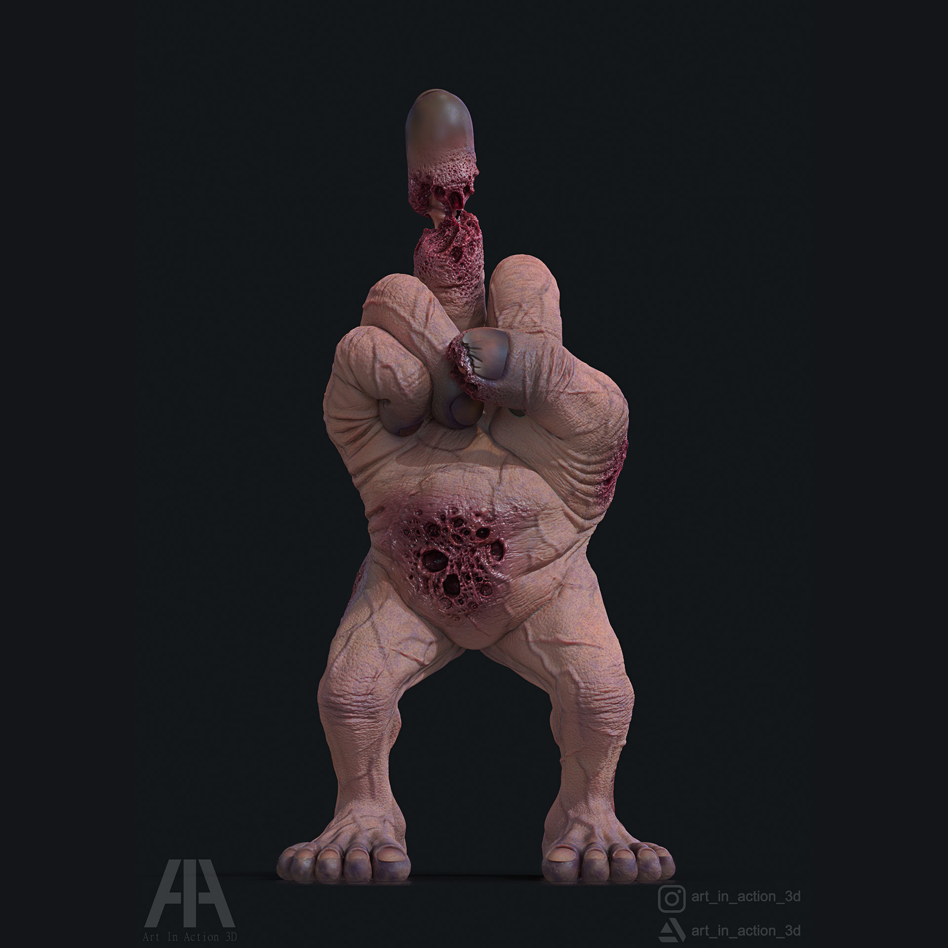 MR FINGER - MIDDLE FINGER 3D print model_2