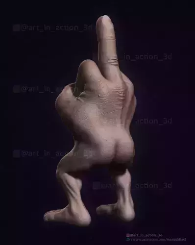 MR FINGER - MIDDLE FINGER 3D print model