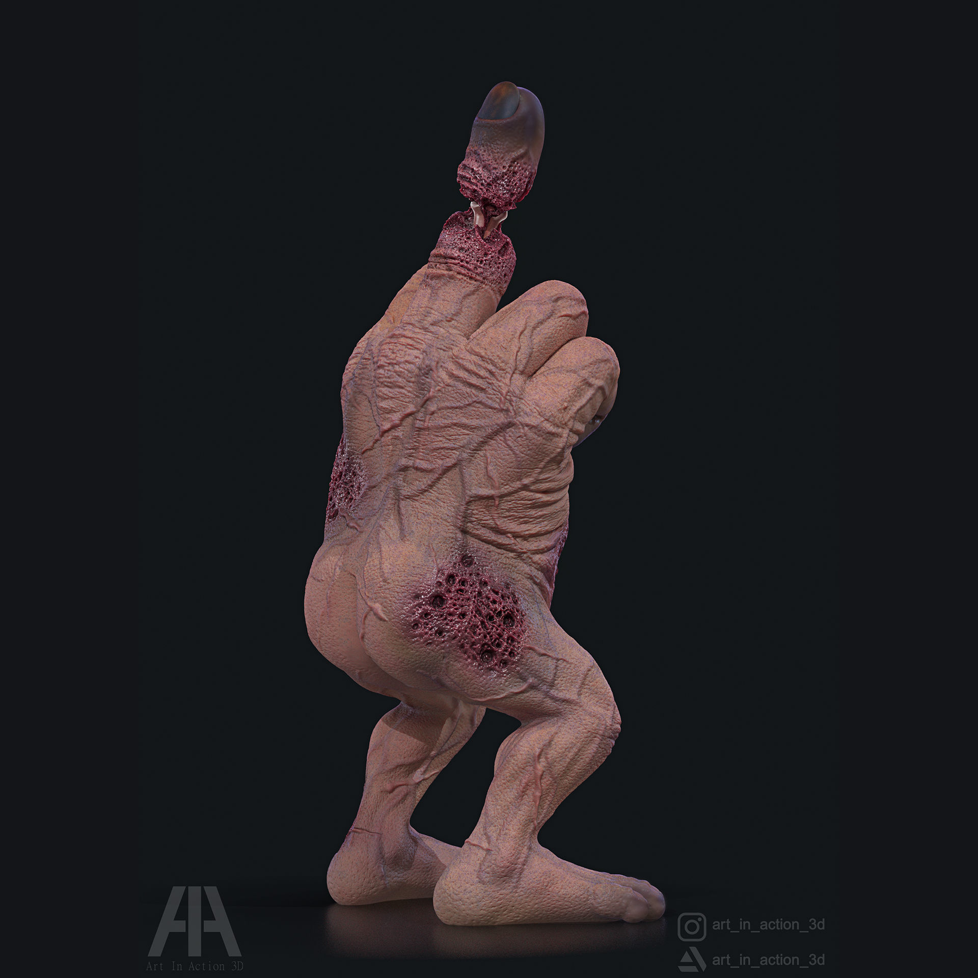 MR FINGER - MIDDLE FINGER 3D print model_5