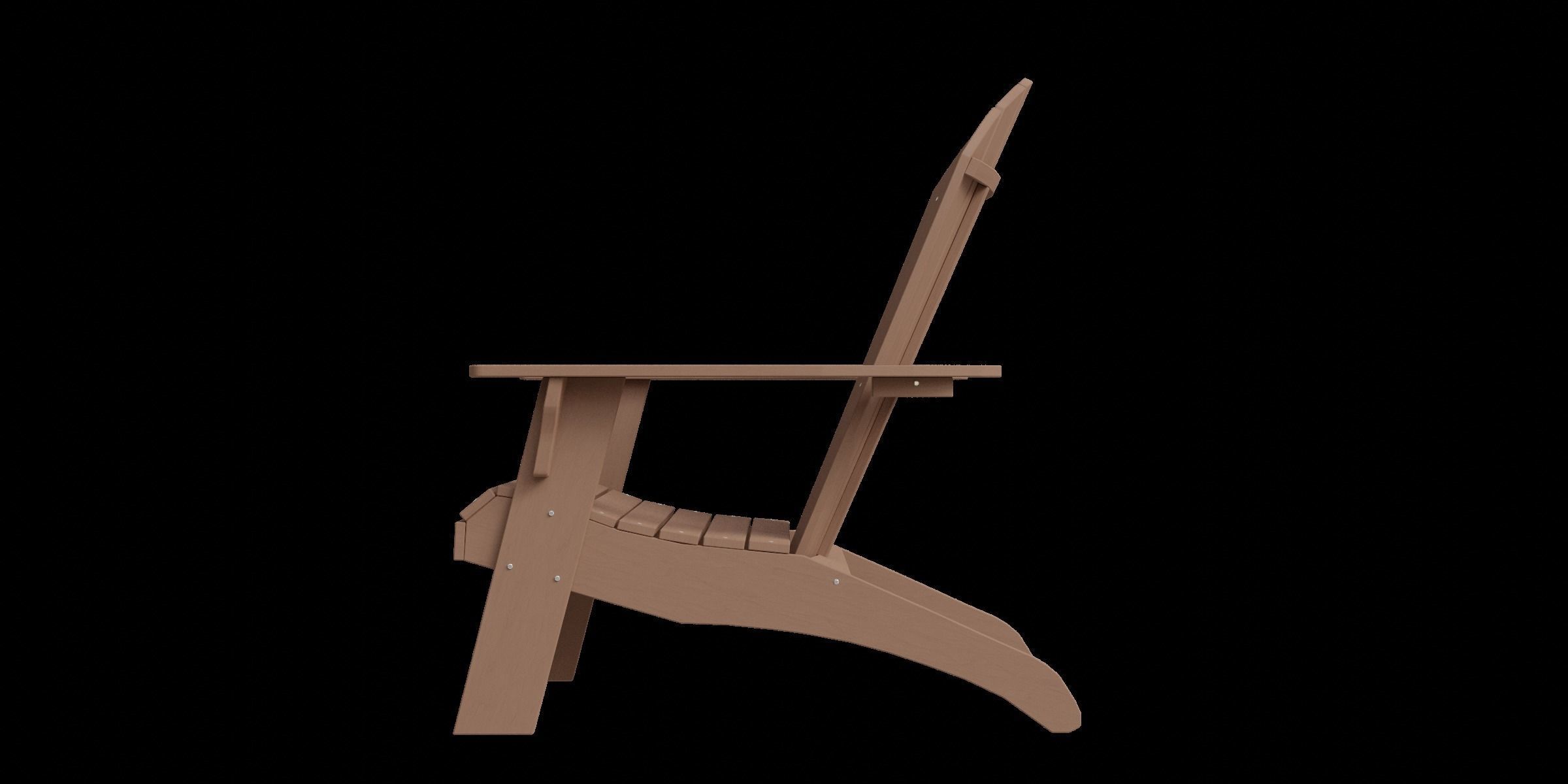 Polyteak King Size Adirondack Chair Low-poly 3D model_6