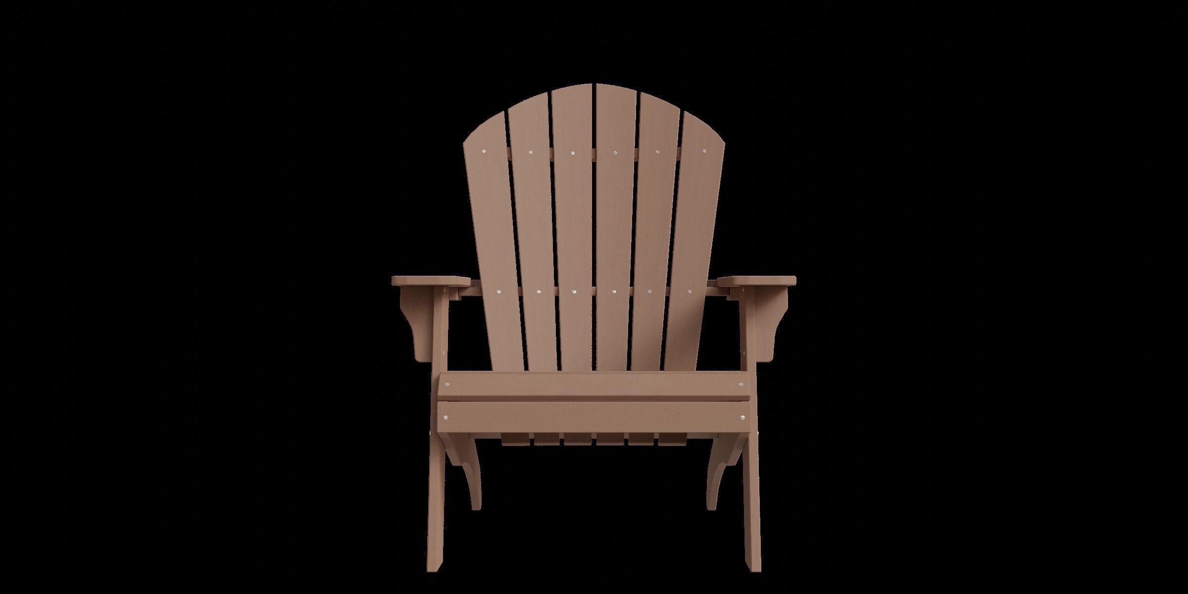Polyteak King Size Adirondack Chair Low-poly 3D model_3