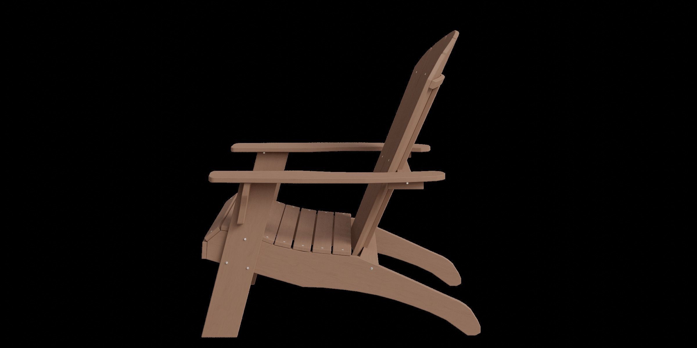 Polyteak King Size Adirondack Chair Low-poly 3D model_10