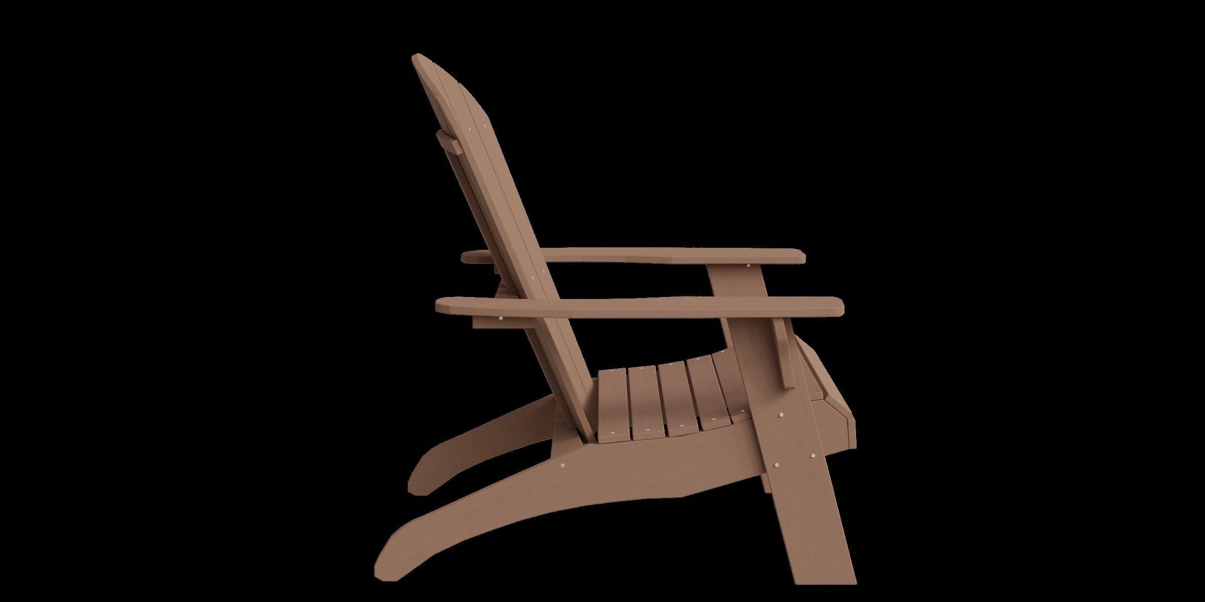 Polyteak King Size Adirondack Chair Low-poly 3D model_8