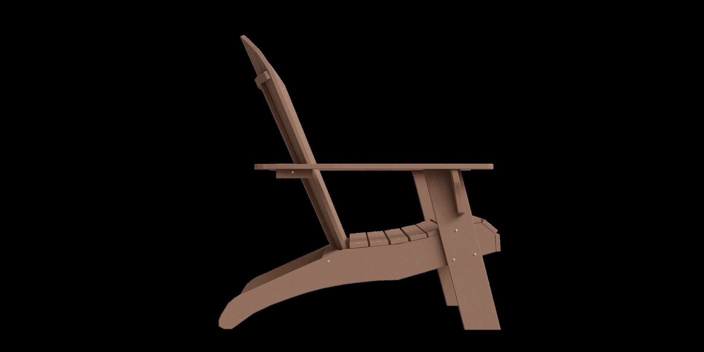 Polyteak King Size Adirondack Chair Low-poly 3D model_4