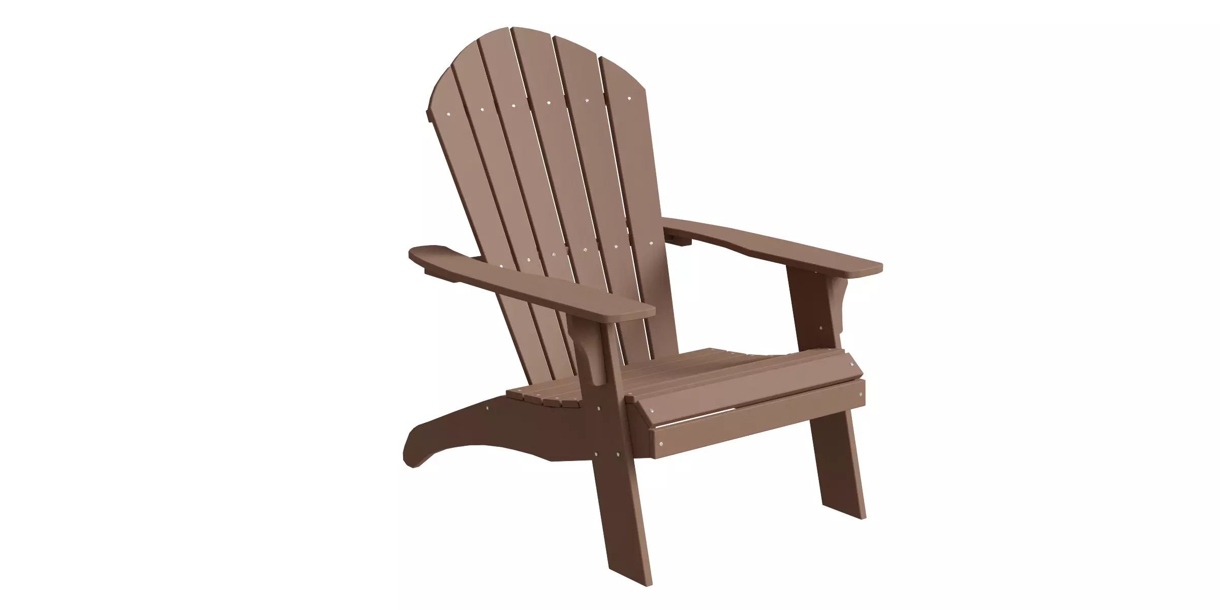 Polyteak King Size Adirondack Chair Low-poly 3D model_0