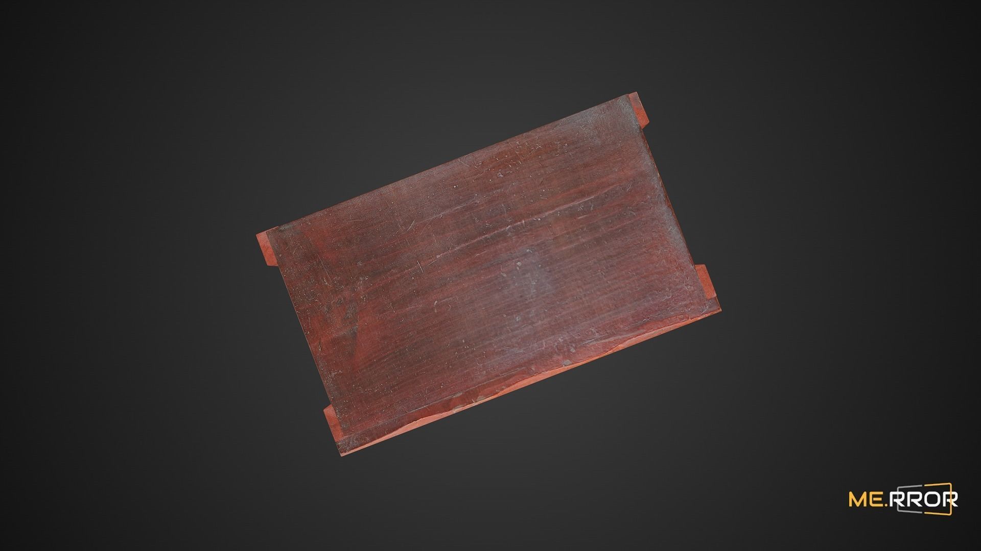 Game Ready Wooden Armoire Low-poly 3D model_9