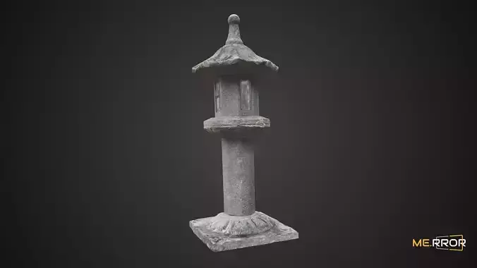 Game Ready Tall Stone Lantern