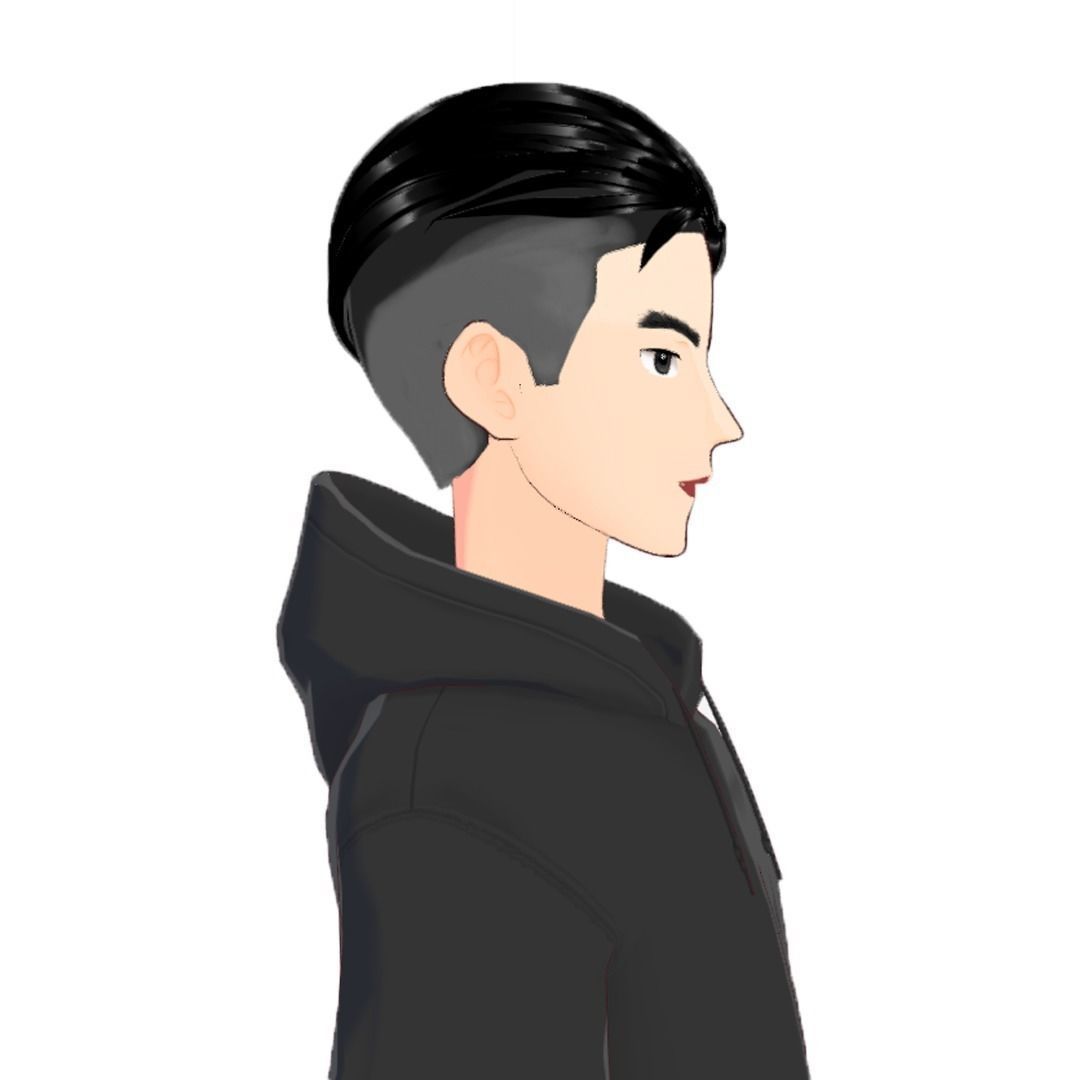 Aloun Low-poly 3D model_1