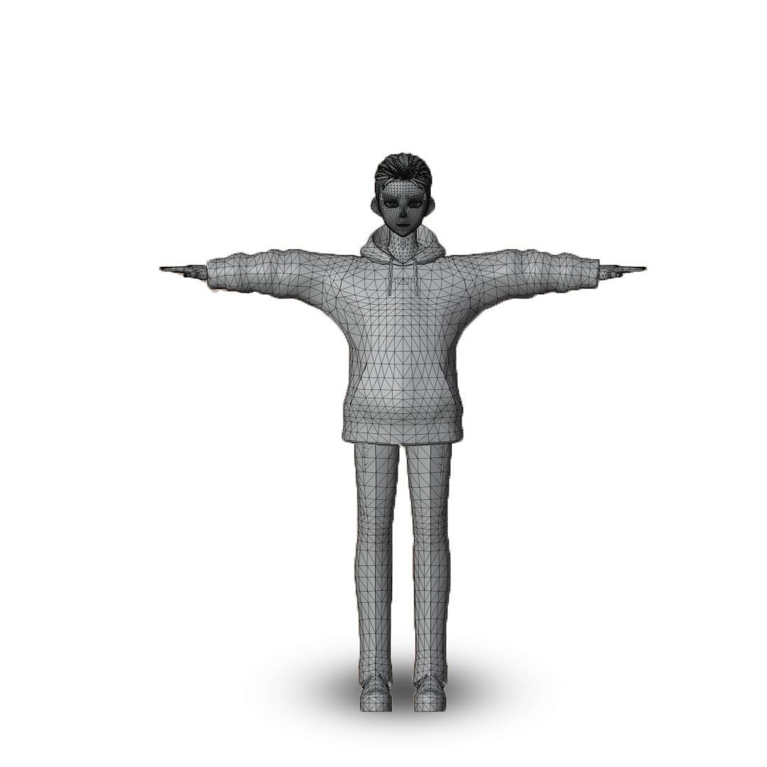 Aloun Low-poly 3D model_3