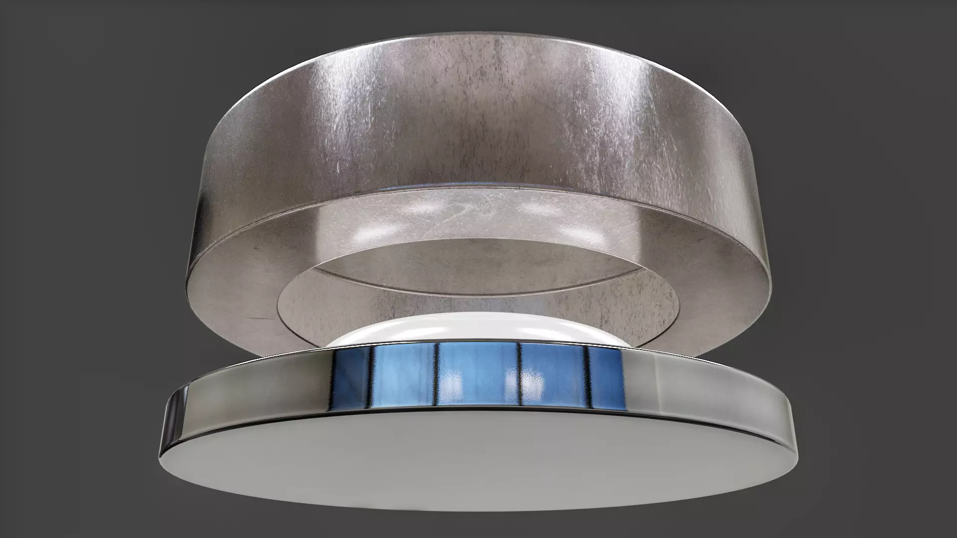Bathroom Ceiling Light V01 - High Poly 3D model_0