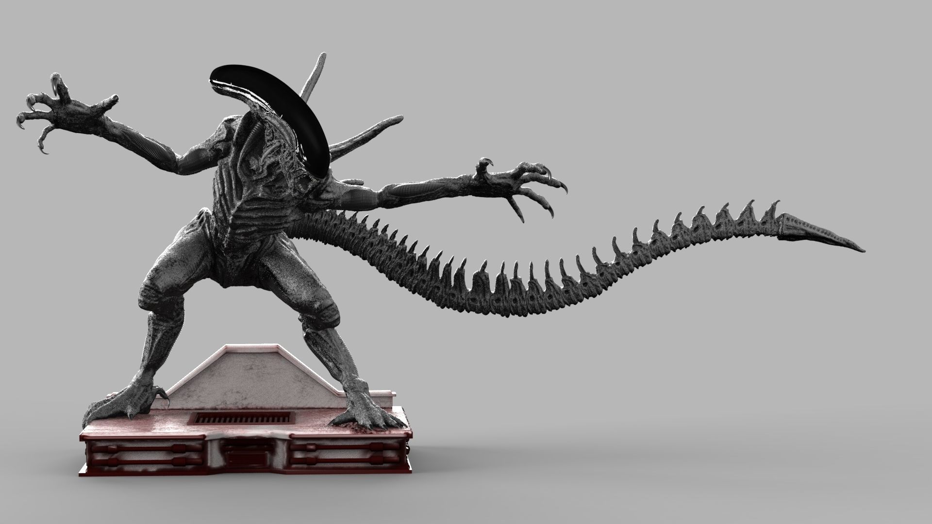 ALIEN XENOMORPH ATTACK 3D print model_2