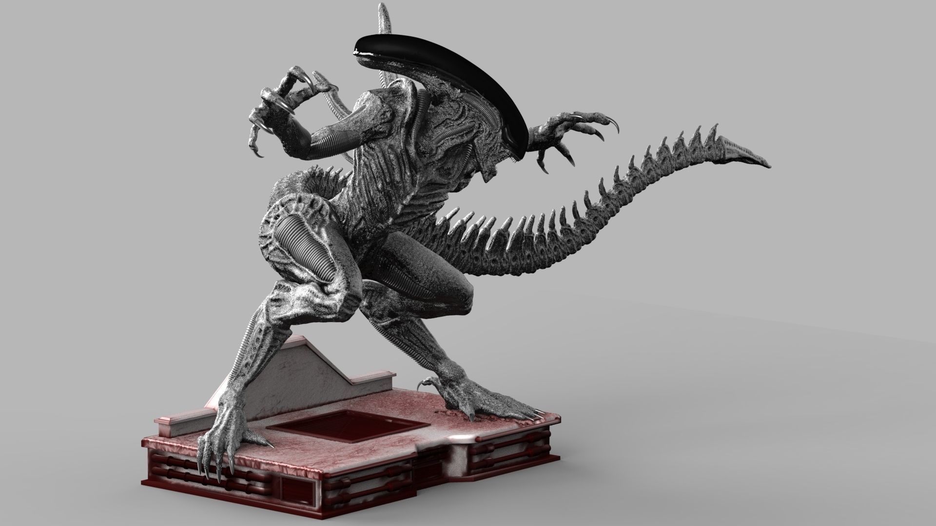 ALIEN XENOMORPH ATTACK 3D print model_3