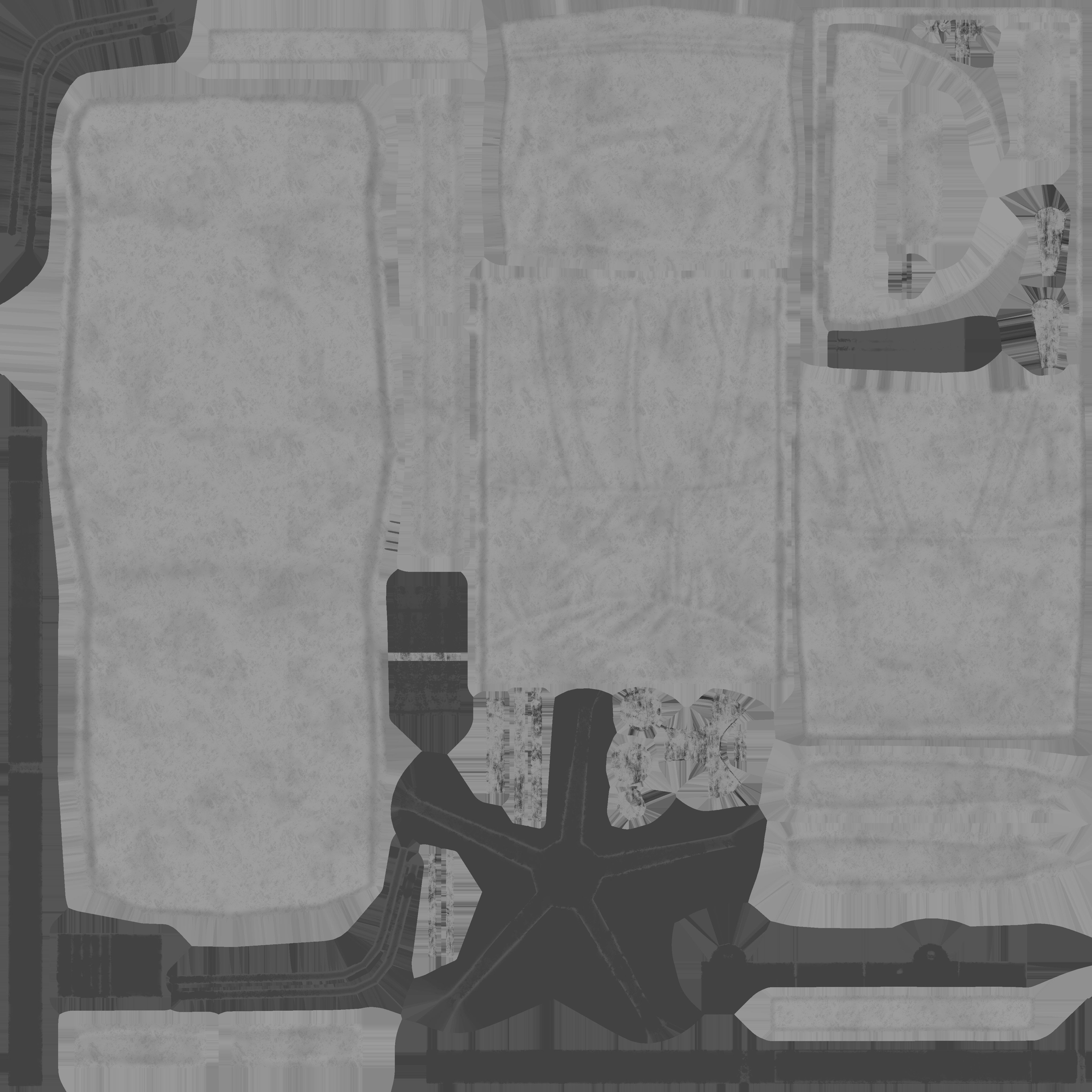 Game Ready Black Office Chair 1 Low-poly 3D model_11