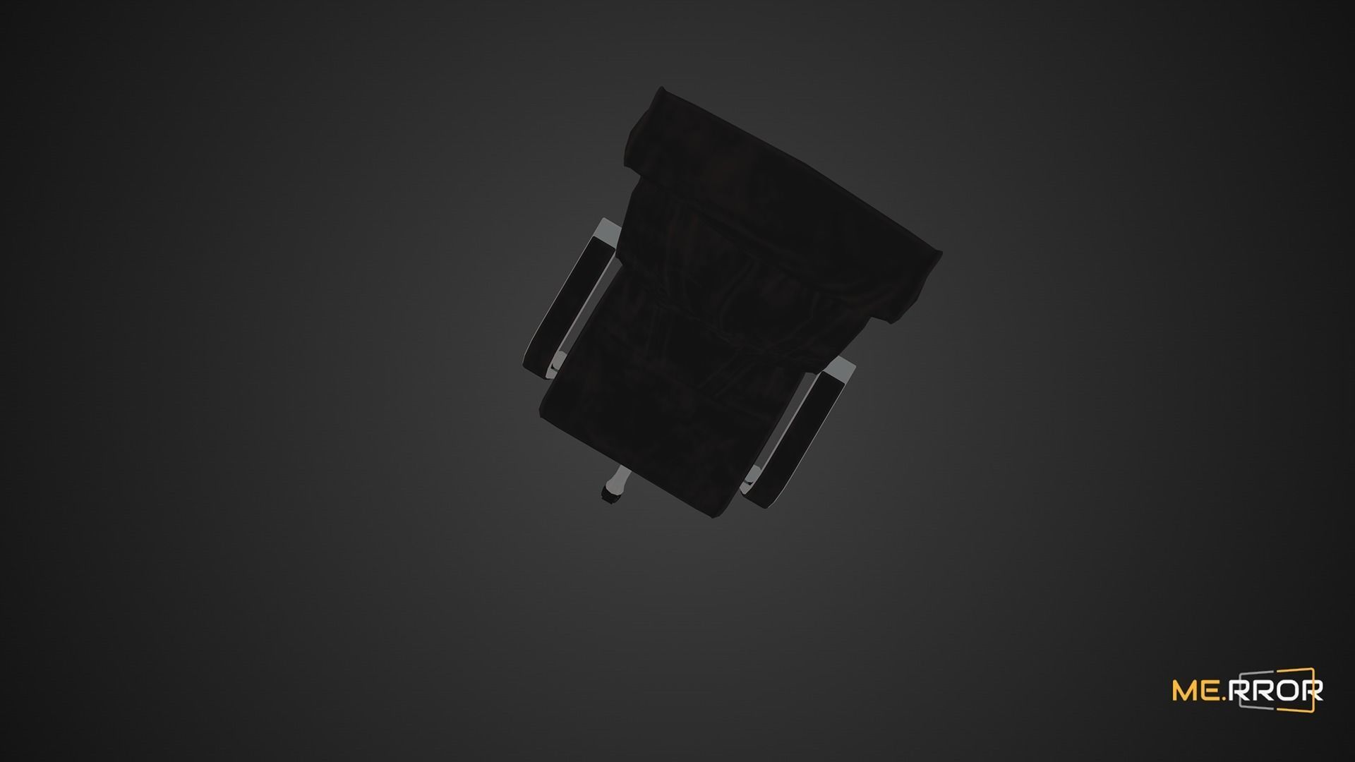 Game Ready Black Office Chair 1 Low-poly 3D model_9