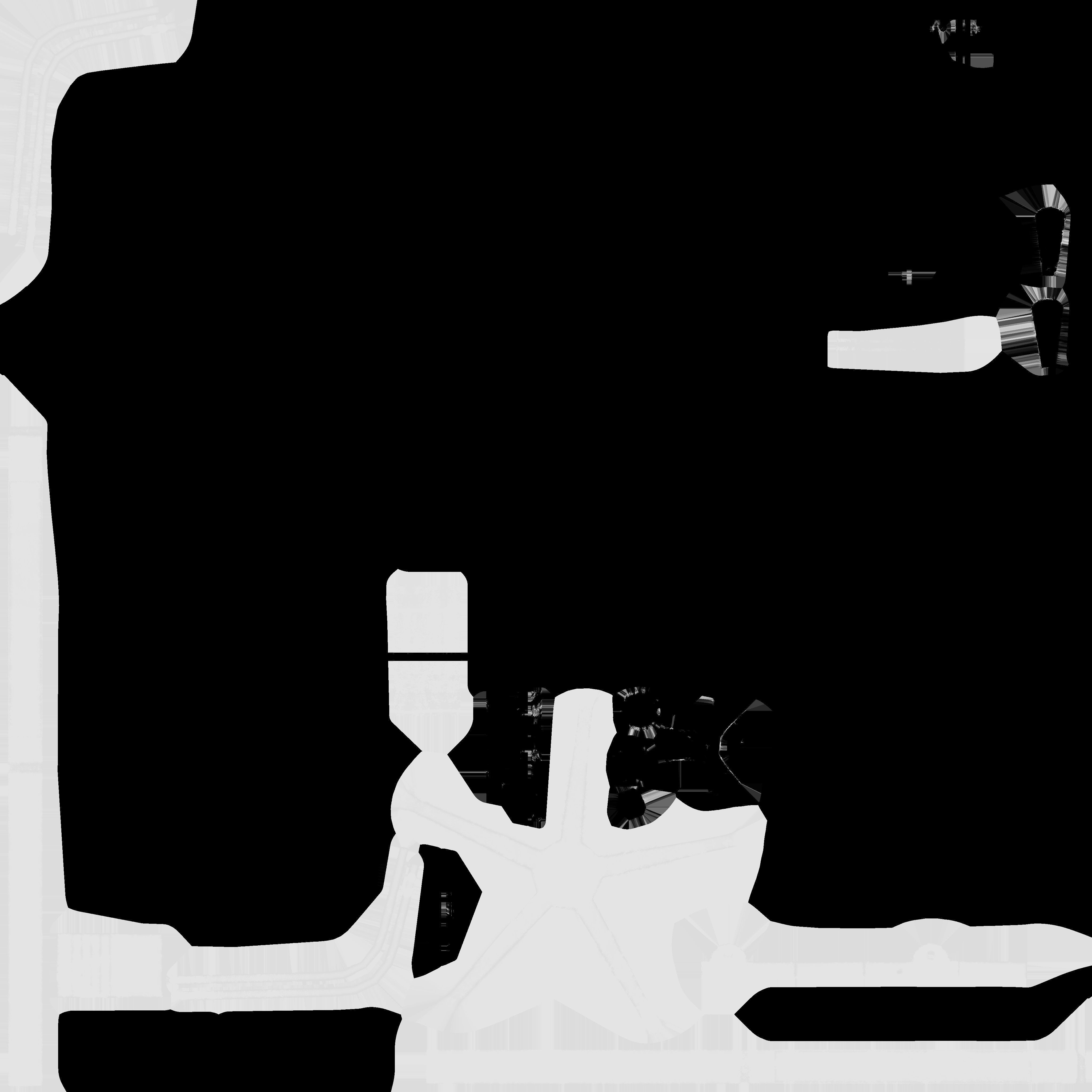 Game Ready Black Office Chair 1 Low-poly 3D model_17