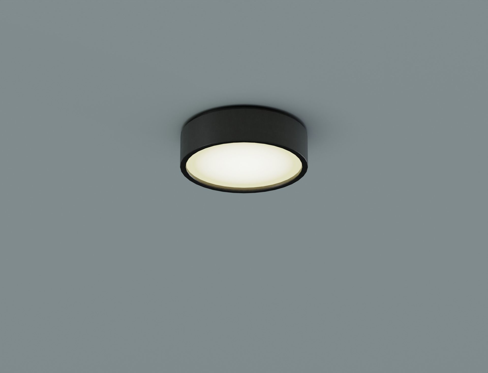 Low Poly Cylinder Down Light Low-poly 3D model_7