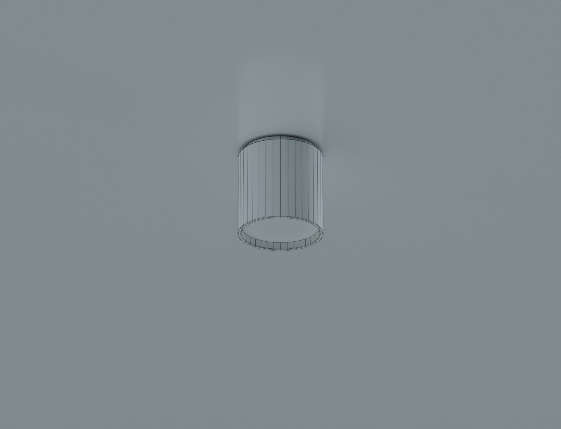 Low Poly Cylinder Down Light Low-poly 3D model_2