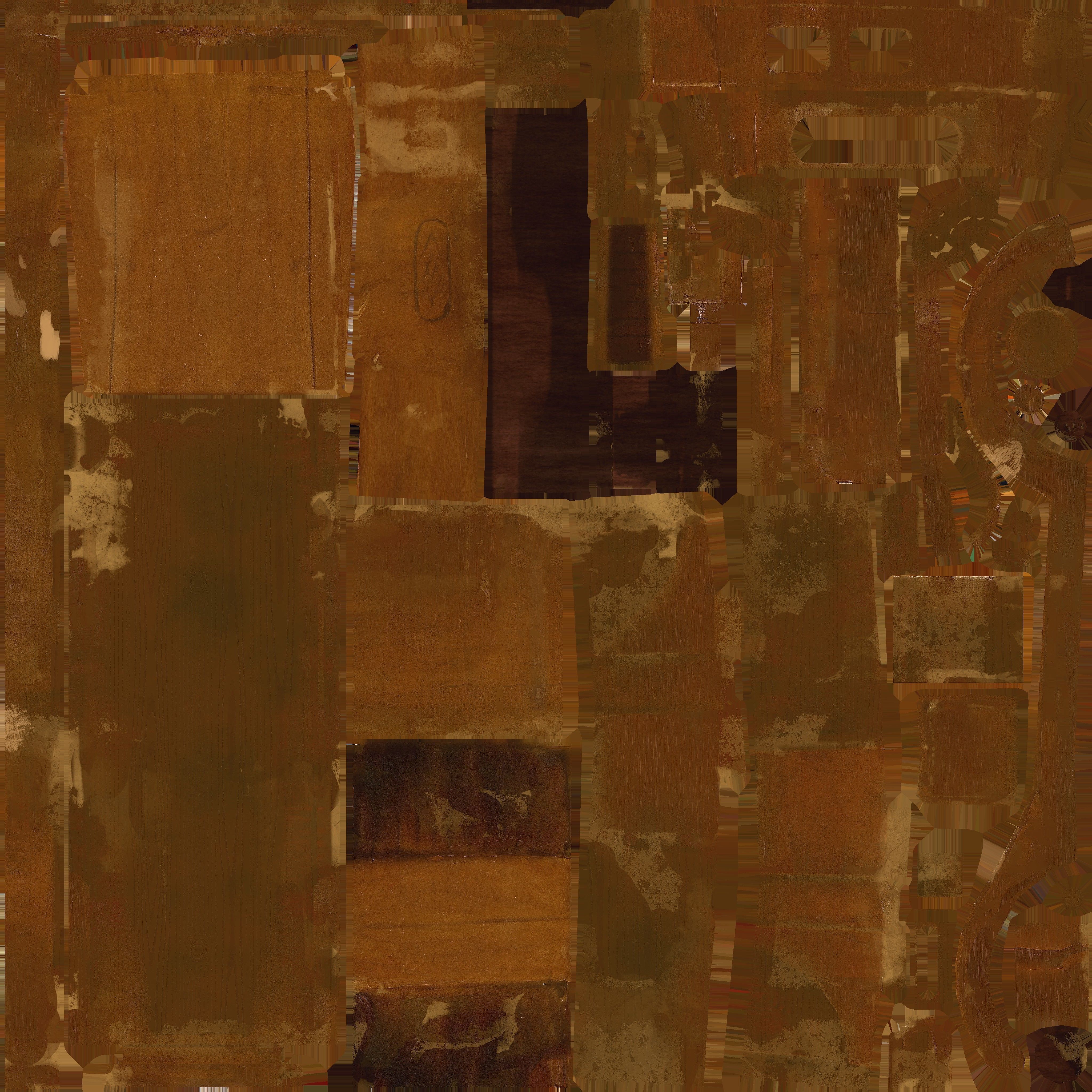 Game Ready Wooden Toy Car Low-poly 3D model_12