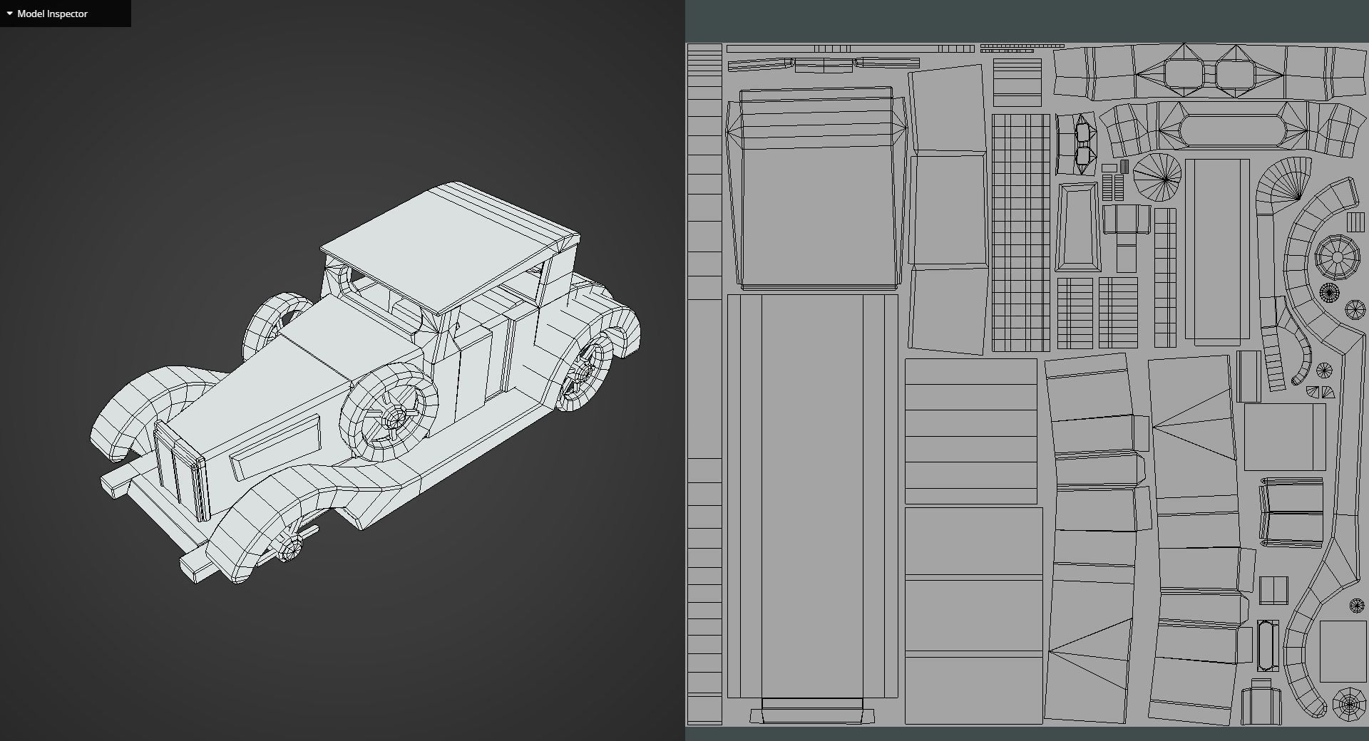 Game Ready Wooden Toy Car Low-poly 3D model_18