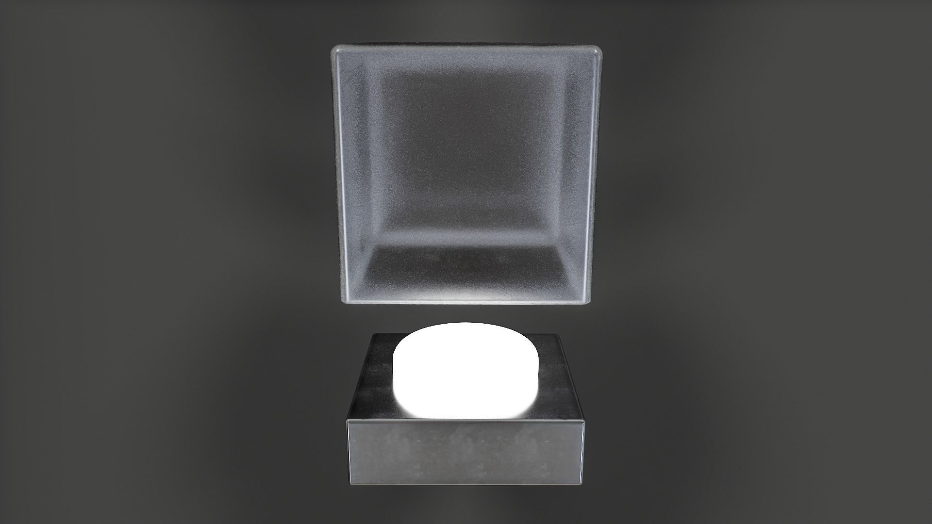 Bathroom Wall Light V01 - High Poly 3D model_2