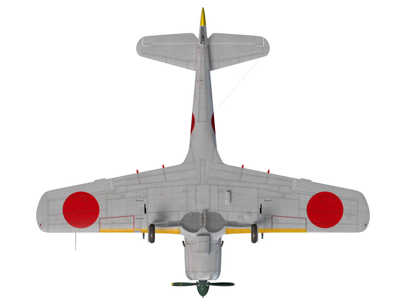 Nakajima Ki-84 Hayate 3D model_15