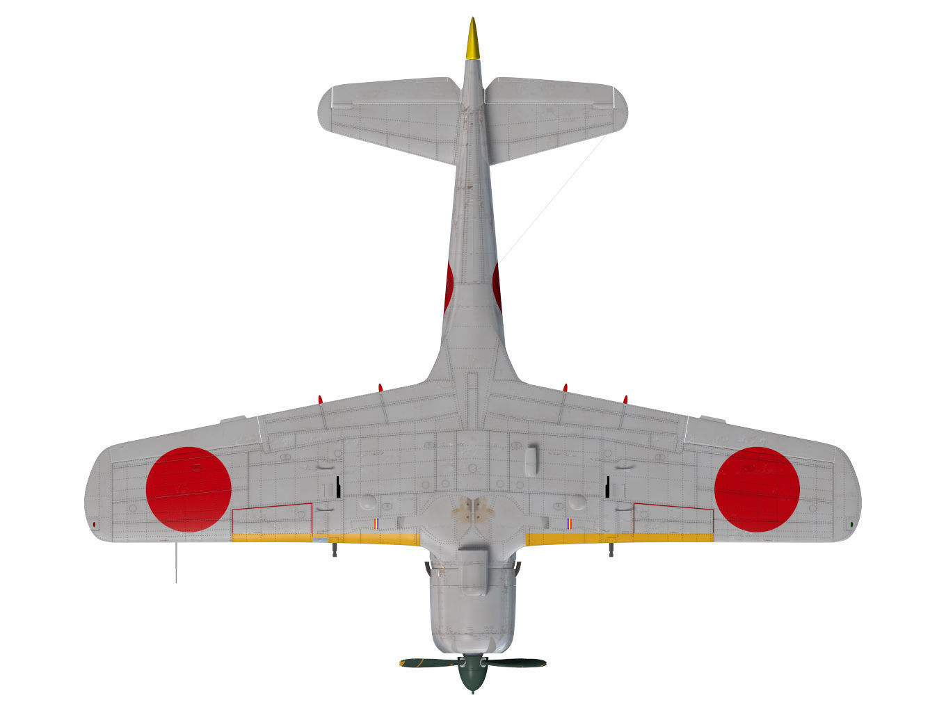 Nakajima Ki-84 Hayate 3D model_14